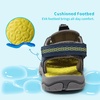 image:imageDREAM PAIRS Unisex Summer Water Athletic Sandals  ClosedToe Protection QuickDrying Upper Comfort Footbed Durable NonSlip Sole HookAndLoop Outdoor Sport Walk HikeDark Blue