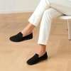 image:imageDREAM PAIRS Women Comfort Wide Toe Barefoot Knit Loafers  Zerodrop barefoot sole Wide toe box with arch support with breathable upper foldable loafer for daily work businessBlack