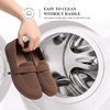 image:imageDREAM PAIRS Women Comfort Wide Toe Barefoot Knit Loafers  Zerodrop barefoot sole Wide toe box with arch support with breathable upper foldable loafer for daily work businessBrown