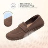 image:imageDREAM PAIRS Women Comfort Wide Toe Barefoot Knit Loafers  Zerodrop barefoot sole Wide toe box with arch support with breathable upper foldable loafer for daily work businessBrown
