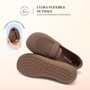 image:imageDREAM PAIRS Women Comfort Wide Toe Barefoot Knit Loafers  Zerodrop barefoot sole Wide toe box with arch support with breathable upper foldable loafer for daily work businessBrown
