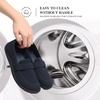 image:imageDREAM PAIRS Women Comfort Wide Toe Barefoot Knit Loafers  Zerodrop barefoot sole Wide toe box with arch support with breathable upper foldable loafer for daily work businessNavy