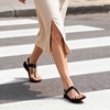 image:imageDREAM PAIRS Womens Arch Support Sandals Thong Sandals  Orthopedic TStrap Sandals Comfortable Flat Sandals Thong Sandals for Casual Summer Walking Casual OutingsAll Black