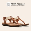 image:imageDREAM PAIRS Womens Arch Support Sandals Thong Sandals  Orthopedic TStrap Sandals Comfortable Flat Sandals Thong Sandals for Casual Summer Walking Casual OutingsTan