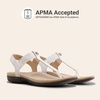 image:imageDREAM PAIRS Womens Arch Support Sandals Thong Sandals  Orthopedic TStrap Sandals Comfortable Flat Sandals Thong Sandals for Casual Summer Walking Casual OutingsWhite