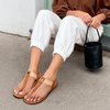 image:imageDREAM PAIRS Womens Arch Support Sandals Thong Sandals  Orthopedic TStrap Sandals Comfortable Flat Sandals Thong Sandals for Casual Summer Walking Casual OutingsTan
