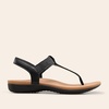 image:imageDREAM PAIRS Womens Arch Support Sandals Thong Sandals  Orthopedic TStrap Sandals Comfortable Flat Sandals Thong Sandals for Casual Summer Walking Casual OutingsBlack