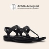 image:imageDREAM PAIRS Womens Arch Support Sandals Thong Sandals  Orthopedic TStrap Sandals Comfortable Flat Sandals Thong Sandals for Casual Summer Walking Casual OutingsAll Black