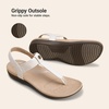 image:imageDREAM PAIRS Womens Arch Support Sandals Thong Sandals  Orthopedic TStrap Sandals Comfortable Flat Sandals Thong Sandals for Casual Summer Walking Casual OutingsWhite