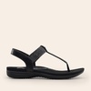 image:imageDREAM PAIRS Womens Arch Support Sandals Thong Sandals  Orthopedic TStrap Sandals Comfortable Flat Sandals Thong Sandals for Casual Summer Walking Casual OutingsAll Black