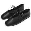 image:imageDREAM PAIRS Womens Ballet Mary Jane Flats  Square Toe Slip on Ballet Flats for Womenwith Bow Dressy Comfortable for Casual Daily Work Office ShoesAll Black