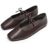 image:imageDREAM PAIRS Womens Ballet Mary Jane Flats  Square Toe Slip on Ballet Flats for Womenwith Bow Dressy Comfortable for Casual Daily Work Office ShoesAll Brown