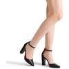 image:imageDREAM PAIRS Womens Coco High Heels Chunky Pumps  Pointed Closed Toe Ankle Strap Block Pumps Wedding Dress Shoes for WomenBlackPu