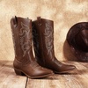 image:imageDREAM PAIRS Womens Cowboy Cowgirl Western Boots  Mid Calf Classic comfort pointed Toe boots for women low chunky heel for country music festivals theme partyBrownpu