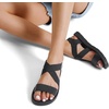 image:imageDREAM PAIRS Womens Elastic Ankle Strap Flat Sandals  Womens Comfortable Open Toe Elastic Crossbelt Slipon Flat Summer Sandals Casual WearAll Blackelastic