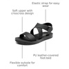 image:imageDREAM PAIRS Womens Elastic Ankle Strap Flat Sandals  Womens Comfortable Open Toe Elastic Crossbelt Slipon Flat Summer Sandals Casual WearAll Blackelastic