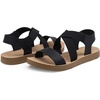 image:imageDREAM PAIRS Womens Elastic Ankle Strap Flat Sandals  Womens Comfortable Open Toe Elastic Crossbelt Slipon Flat Summer Sandals Casual WearBlack