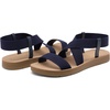 image:imageDREAM PAIRS Womens Elastic Ankle Strap Flat Sandals  Womens Comfortable Open Toe Elastic Crossbelt Slipon Flat Summer Sandals Casual WearNavy1