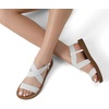 image:imageDREAM PAIRS Womens Elastic Ankle Strap Flat Sandals  Womens Comfortable Open Toe Elastic Crossbelt Slipon Flat Summer Sandals Casual WearWhite1