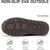image:imageDREAM PAIRS Womens Mid Calf Winter Snow Boots  Warmth Faux Fur Lining Dual Adjustable Buckle Straps EVA Rubber Treaded OutsoleBrown