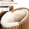 image:imageDREAM PAIRS Womens Mid Calf Winter Snow Boots  Warmth Faux Fur Lining Dual Adjustable Buckle Straps EVA Rubber Treaded OutsoleChesnut