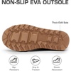 image:imageDREAM PAIRS Womens Mid Calf Winter Snow Boots  Warmth Faux Fur Lining Dual Adjustable Buckle Straps EVA Rubber Treaded OutsoleChesnut