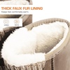image:imageDREAM PAIRS Womens Mid Calf Winter Snow Boots  Warmth Faux Fur Lining Dual Adjustable Buckle Straps EVA Rubber Treaded OutsoleSand