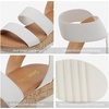 image:imageDREAM PAIRS Womens Open Toe Elastic Platform Wedge Sandals  Lightweight flatform sandals with a cushioned footbed for walking vacations shopping and allday comfortWhite