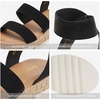 image:imageDREAM PAIRS Womens Open Toe Elastic Platform Wedge Sandals  Lightweight flatform sandals with a cushioned footbed for walking vacations shopping and allday comfortBlack