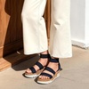 image:imageDREAM PAIRS Womens Open Toe Elastic Platform Wedge Sandals  Lightweight flatform sandals with a cushioned footbed for walking vacations shopping and allday comfortNavy