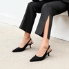 image:imageDREAM PAIRS Womens Slingback Kitten Heels Pumps Shoes  236 Inch Low Heel Pointed Toe Pumps Comfortable Closed Toe Dress Shoes for Office Work Classic Holiday HeelsBlacknubuck