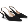 image:imageDREAM PAIRS Womens Slingback Kitten Heels Pumps Shoes  236 Inch Low Heel Pointed Toe Pumps Comfortable Closed Toe Dress Shoes for Office Work Classic Holiday HeelsBlacknubuck