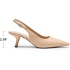 image:imageDREAM PAIRS Womens Slingback Kitten Heels Pumps Shoes  236 Inch Low Heel Pointed Toe Pumps Comfortable Closed Toe Dress Shoes for Office Work Classic Holiday HeelsNude