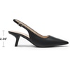 image:imageDREAM PAIRS Womens Slingback Kitten Heels Pumps Shoes  236 Inch Low Heel Pointed Toe Pumps Comfortable Closed Toe Dress Shoes for Office Work Classic Holiday HeelsBlackpu