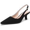 image:imageDREAM PAIRS Womens Slingback Kitten Heels Pumps Shoes  236 Inch Low Heel Pointed Toe Pumps Comfortable Closed Toe Dress Shoes for Office Work Classic Holiday HeelsBlacknubuck