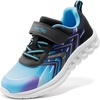 image:imageDREAM PAIRS Kids Shoes Sneakers Athletic Running  LightweightRunningBreathableComfortable Non SlipHookandLoopWalking Gym School Daily PlayBlueBlack