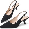 image:imageDREAM PAIRS Womens Slingback Kitten Heels Pumps Shoes  236 Inch Low Heel Pointed Toe Pumps Comfortable Closed Toe Dress Shoes for Office Work Classic Holiday HeelsBlacknubuck