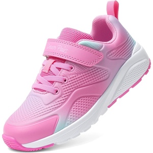 image:imageDREAM PAIRS Girls Shoes Tennis Sneakers  LightweightRunningBreathable Comfortable Non SlipHookandLoopWalking Gym School Daily PlayPinkGreen