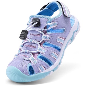 image:imageDREAM PAIRS Unisex Summer Water Athletic Sandals  ClosedToe Protection QuickDrying Upper Comfort Footbed Durable NonSlip Sole HookAndLoop Outdoor Sport Walk HikePurple