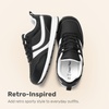 image:imageDREAM PAIRS Unisex Tennis Shoes Breathable Sneakers  Lightweight Mesh Retro Upper Comfort Insole Durable Outsole Convenient Heel Pull Tab Casual Walk Sports Athletic School GymBlack