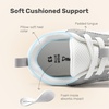 image:imageDREAM PAIRS Unisex Tennis Shoes Breathable Sneakers  Lightweight Mesh Retro Upper Comfort Insole Durable Outsole Convenient Heel Pull Tab Casual Walk Sports Athletic School GymWhite