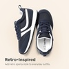 image:imageDREAM PAIRS Unisex Tennis Shoes Breathable Sneakers  Lightweight Mesh Retro Upper Comfort Insole Durable Outsole Convenient Heel Pull Tab Casual Walk Sports Athletic School GymNavy