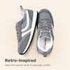 image:imageDREAM PAIRS Unisex Tennis Shoes Breathable Sneakers  Lightweight Mesh Retro Upper Comfort Insole Durable Outsole Convenient Heel Pull Tab Casual Walk Sports Athletic School GymGrey