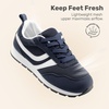 image:imageDREAM PAIRS Unisex Tennis Shoes Breathable Sneakers  Lightweight Mesh Retro Upper Comfort Insole Durable Outsole Convenient Heel Pull Tab Casual Walk Sports Athletic School GymNavy