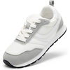 image:imageDREAM PAIRS Unisex Tennis Shoes Breathable Sneakers  Lightweight Mesh Retro Upper Comfort Insole Durable Outsole Convenient Heel Pull Tab Casual Walk Sports Athletic School GymWhite