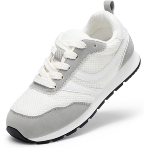 image:imageDREAM PAIRS Unisex Tennis Shoes Breathable Sneakers  Lightweight Mesh Retro Upper Comfort Insole Durable Outsole Convenient Heel Pull Tab Casual Walk Sports Athletic School GymWhite