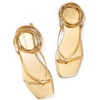 image:imageDREAM PAIRS Womens Strappy Lace Up Summer Flat Sandals  Comfortable Thong Design Gladiator Dressy Square Toe Tie Up Sandals for Walking Beach Vocation City Walks TravelGold