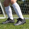 image:imageDREAM PAIRS Boys Girls Baseball Soccer Cleats  Football Kids Toddler Youth Comfortable Stable Lightweight Soccer Shoes Cleats with Cushioned InsoleBlackDarkGreyWhite