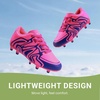 image:imageDREAM PAIRS Boys Girls Baseball Soccer Cleats  Football Kids Toddler Youth Comfortable Stable Lightweight Soccer Shoes Cleats with Cushioned InsoleFuchsiaPinkRoyalBlue