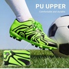 image:imageDREAM PAIRS Boys Girls Baseball Soccer Cleats  Football Kids Toddler Youth Comfortable Stable Lightweight Soccer Shoes Cleats with Cushioned InsoleNeon GreenBlack